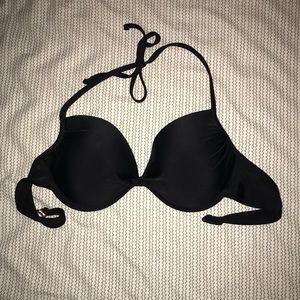 Black Halter Bikini Top